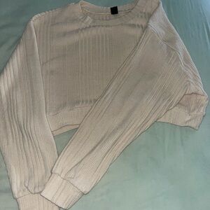 Tan Cropped Longsleeve